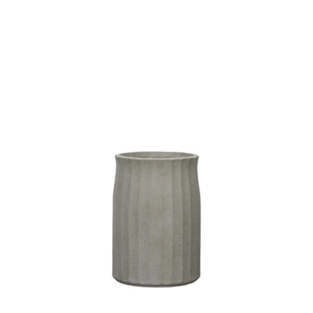 ΚΑΣΠΩ FIBERCLAY ΓΚΡΙ/ΛΑΔΙ ΣΤΡΟΓΓΥΛΟ ΚΑΘΕΤΕΣ ΠΤΥΧΕΣ MEDIUM - Φ33x46cm