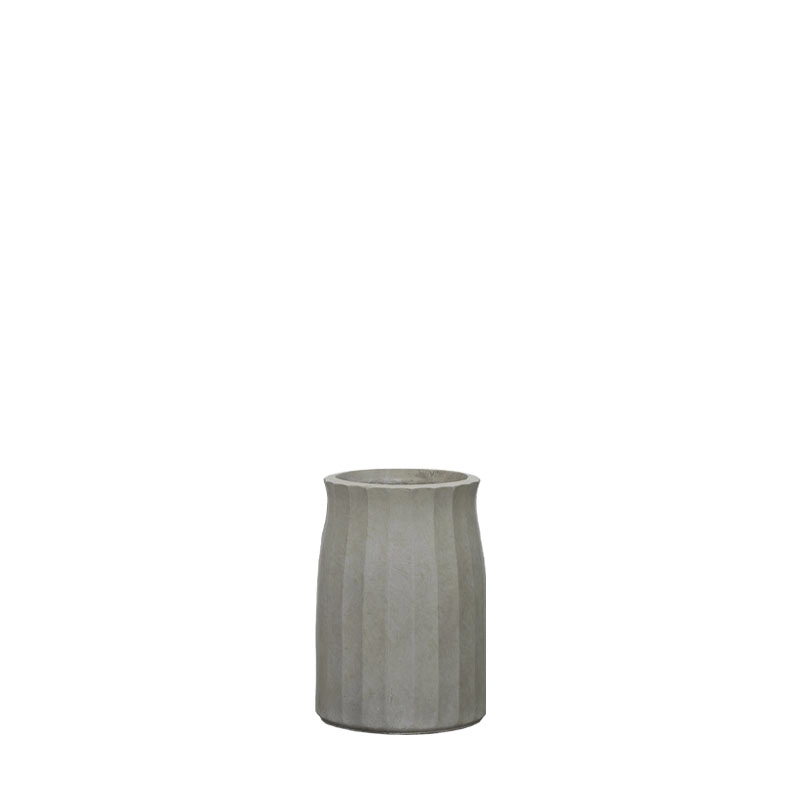 ΚΑΣΠΩ FIBERCLAY ΓΚΡΙ/ΛΑΔΙ ΣΤΡΟΓΓΥΛΟ ΚΑΘΕΤΕΣ ΠΤΥΧΕΣ SMALL - Φ25x36cm