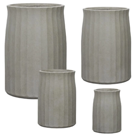 ΚΑΣΠΩ FIBERCLAY ΣΕΤ4 ΓΚΡΙ/ΛΑΔΙ ΣΤΡΟΓΓΥΛΟ ΚΑΘΕΤΕΣ ΠΤΥΧΕΣ - S:Φ25x36