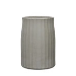 ΚΑΣΠΩ FIBERCLAY ΓΚΡΙ/ΛΑΔΙ ΣΤΡΟΓΓΥΛΟ ΚΑΘΕΤΕΣ ΠΤΥΧΕΣ XLARGE - Φ53x76cm