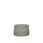 ΚΑΣΠΩ FIBERCLAY ΓΚΡΙ/ΛΑΔΙ ΣΤΡΟΓΓΥΛΟ ΚΑΘΕΤΕΣ ΠΤΥΧΕΣ KONTO LARGE - Φ43x28cm