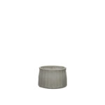 ΚΑΣΠΩ FIBERCLAY ΓΚΡΙ/ΛΑΔΙ ΣΤΡΟΓΓΥΛΟ ΚΑΘΕΤΕΣ ΠΤΥΧΕΣ KONTO MEDIUM - Φ33x22cm