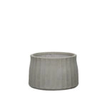 ΚΑΣΠΩ FIBERCLAY ΓΚΡΙ/ΛΑΔΙ ΣΤΡΟΓΓΥΛΟ ΚΑΘΕΤΕΣ ΠΤΥΧΕΣ KONTO XLARGE - Φ53x35cm