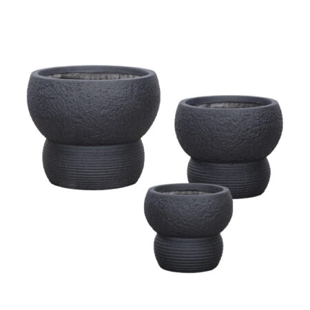 ΚΑΣΠΩ FIBERCLAY ΣΕΤ3 ΜΑΥΡΟ ΓΡΑΝΙΤΗΣ ΔΙΠΛΗ ΜΠΑΛΑ - S:Φ23x23.5