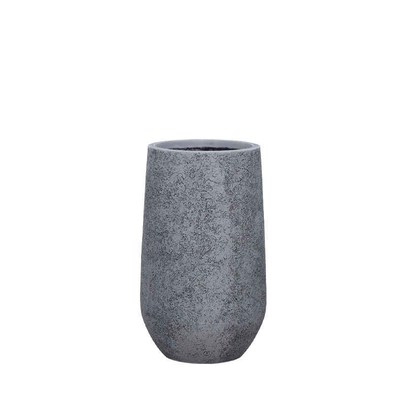ΚΑΣΠΩ FIBERCLAY ΓΚΡΙ ΠΕΤΡΑ ΣΤΡΟΓΓΥΛΟ ΒΑΡΕΛΙ MEDIUM - Φ35x60cm