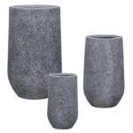 ΚΑΣΠΩ FIBERCLAY ΣΕΤ3 ΓΚΡΙ ΠΕΤΡΑ ΣΤΡΟΓΓΥΛΟ ΒΑΡΕΛΙ - S:Φ26x45, M:Φ35x60, L:Φ46x76cm 12/ΠΑΛ