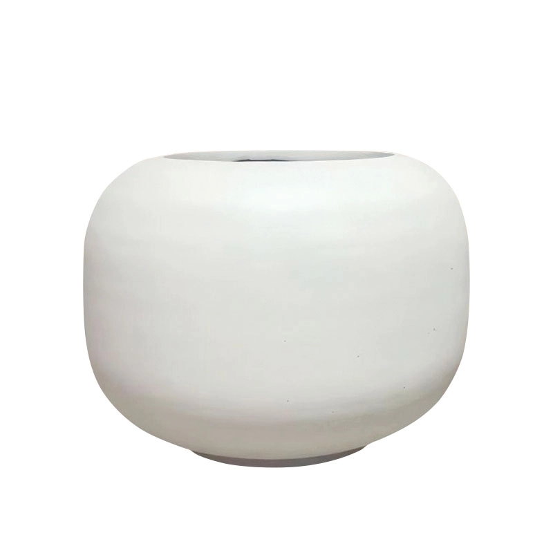 ΚΑΣΠΩ FIBERCLAY ΛΕΥΚΟ ΜΕΓΑΛΟ ΣΤΡΟΓΓΥΛΟ-ΚΑΜΠΥΛΩΤΟ - Φ53x40cm