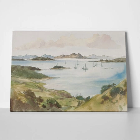Πίνακας σε Καμβά ANTIQUE VINTAGE BOATS