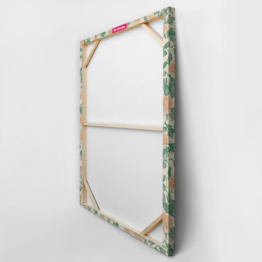 Πίνακας σε Καμβά ANTIQUE VINTAGE FLORAL PATTERN