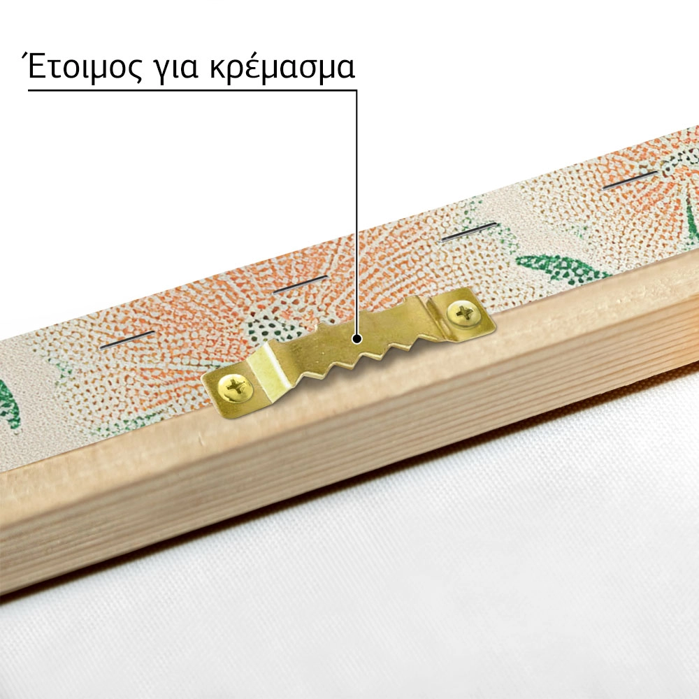 Πίνακας σε Καμβά ANTIQUE VINTAGE FLORAL PATTERN