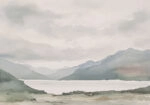 Πίνακας σε Καμβά ANTIQUE VINTAGE LANDSCAPE