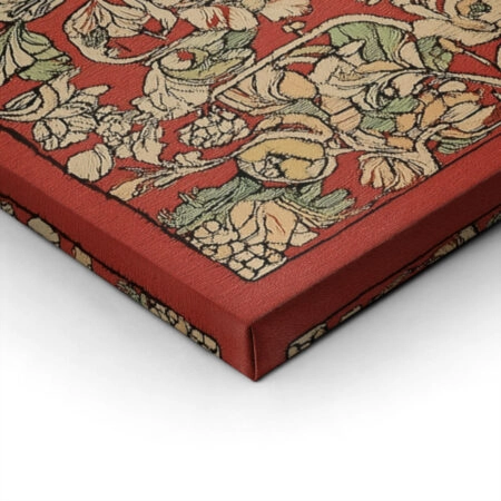 ANTIQUE-VINTAGE-RED-FLORAL-PATTERN