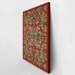 Πίνακας σε Καμβά ANTIQUE VINTAGE RED FLORAL PATTERN