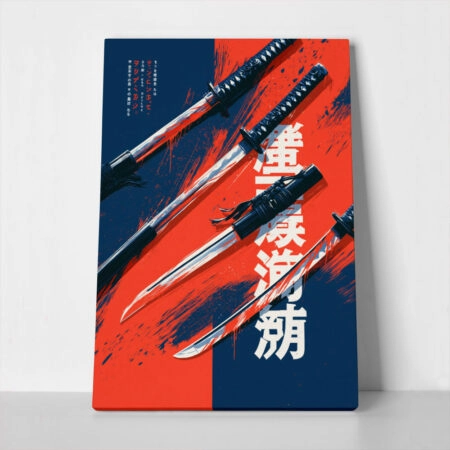 Πίνακας σε Καμβά JAPANESE KATANAS