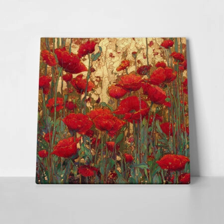 Πίνακας σε Καμβά POPPIES FIELD
