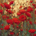 Πίνακας σε Καμβά POPPIES FIELD
