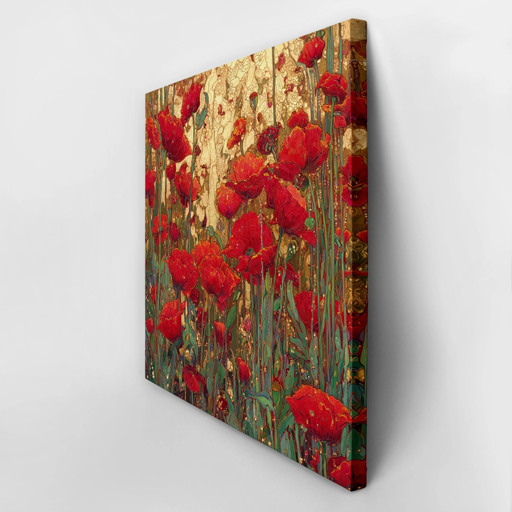 Πίνακας σε Καμβά POPPIES FIELD