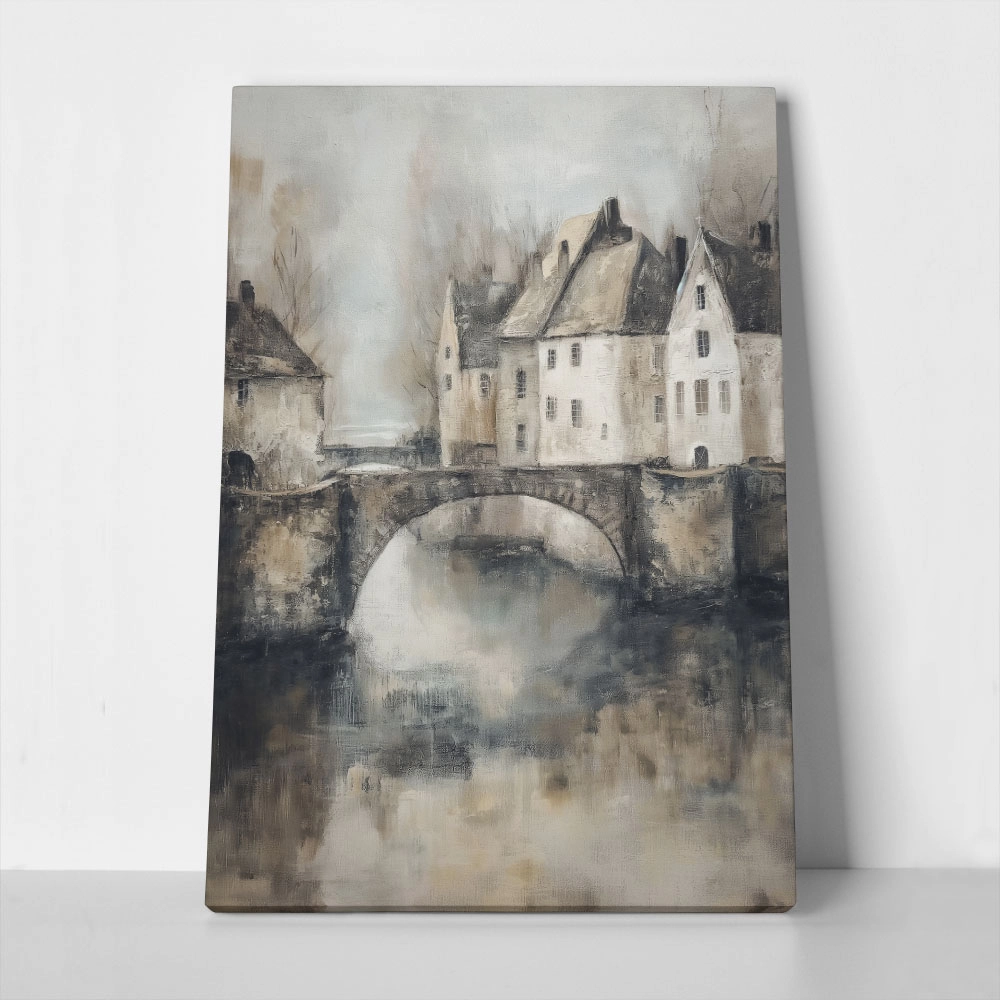 Πίνακας σε Καμβά VINTAGE AUTUMN BRIDGE 2