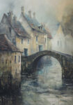 Πίνακας σε Καμβά VINTAGE AUTUMN BRIDGE 3