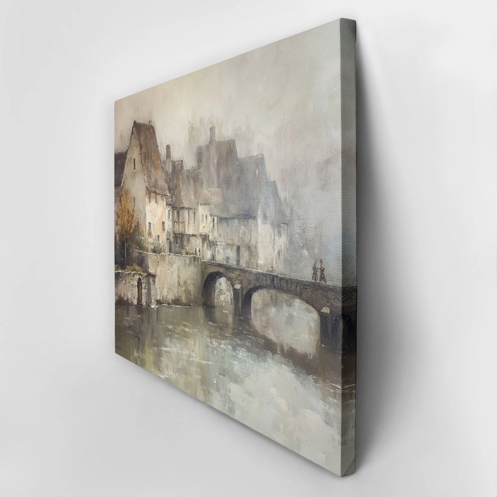 Πίνακας σε Καμβά VINTAGE AUTUMN BRIDGE