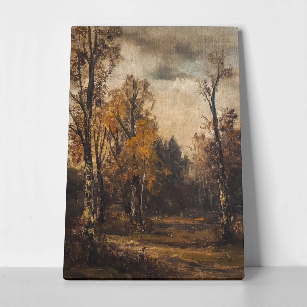 Πίνακας σε Καμβά VINTAGE AUTUMN COUNTRY PATH 7