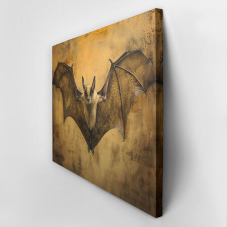 Πίνακας σε Καμβά VINTAGE AUTUMN HALLOWEEN BAT -  Sticky 2