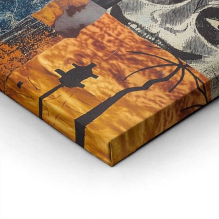 Πίνακας σε Καμβά VINTAGE AUTUMN HALLOWEEN COLLAGE -  Sticky 1
