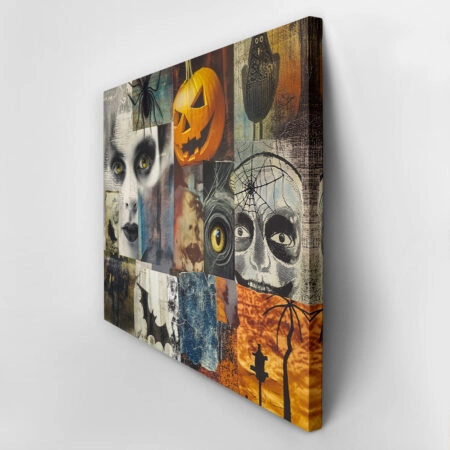 Πίνακας σε Καμβά VINTAGE AUTUMN HALLOWEEN COLLAGE -  Sticky 2