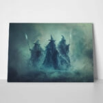 Πίνακας σε Καμβά VINTAGE AUTUMN HALLOWEEN DARK WITCHES 2