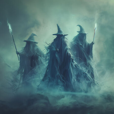 Πίνακας σε Καμβά VINTAGE AUTUMN HALLOWEEN DARK WITCHES 2 -  Sticky 5