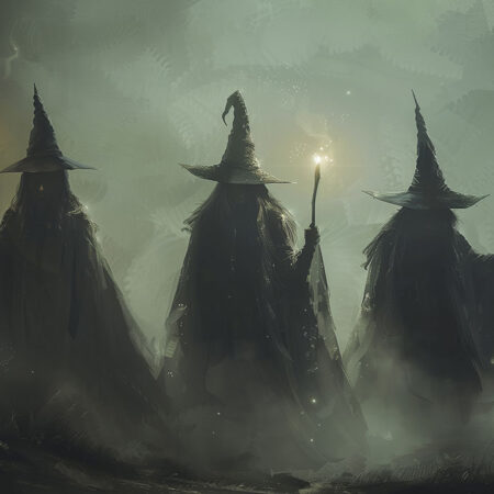 Πίνακας σε Καμβά VINTAGE AUTUMN HALLOWEEN DARK WITCHES -  Sticky 5