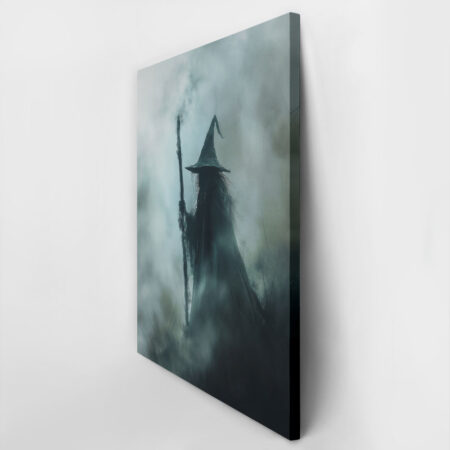 Πίνακας σε Καμβά VINTAGE AUTUMN HALLOWEEN DARK WIZARD -  Sticky 2