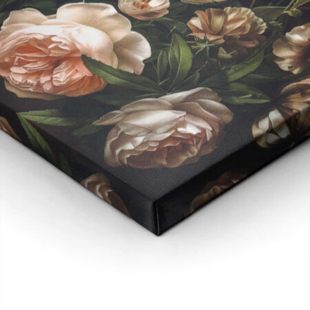 Πίνακας σε Καμβά VINTAGE AUTUMN HALLOWEEN FLORAL SKELETON -  Sticky 1