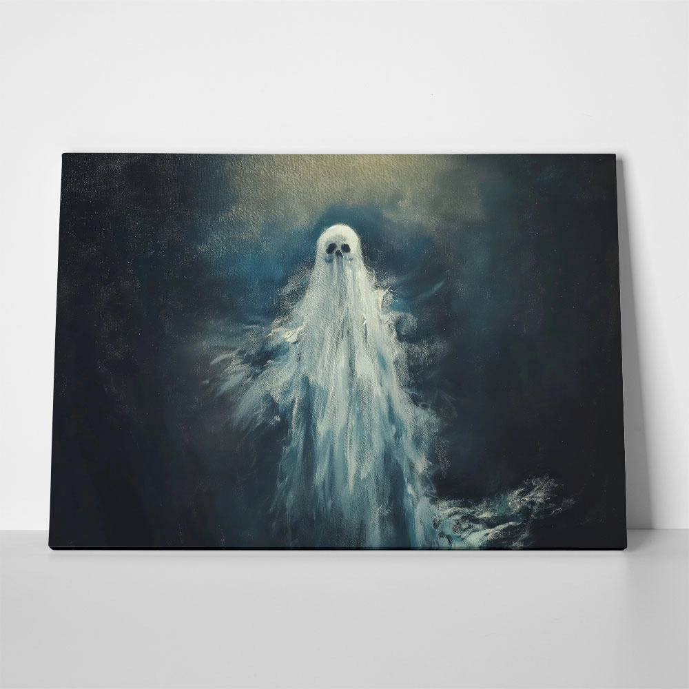 Πίνακας σε Καμβά VINTAGE AUTUMN HALLOWEEN GHOST 2
