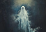 Πίνακας σε Καμβά VINTAGE AUTUMN HALLOWEEN GHOST 2