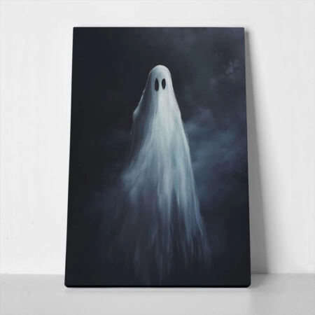 Πίνακας σε Καμβά VINTAGE AUTUMN HALLOWEEN GHOST 3 - 