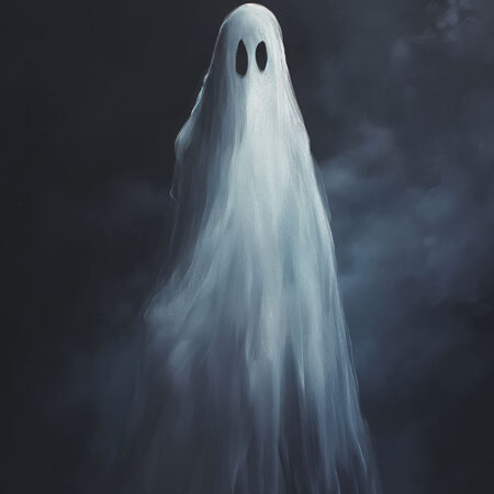 Πίνακας σε Καμβά VINTAGE AUTUMN HALLOWEEN GHOST 3 -  Sticky 5