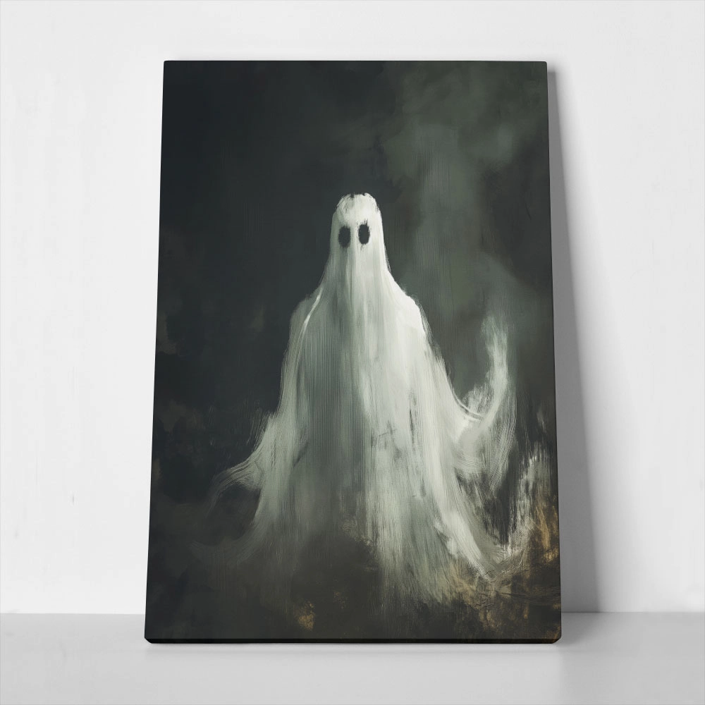 Πίνακας σε Καμβά VINTAGE AUTUMN HALLOWEEN GHOST 5