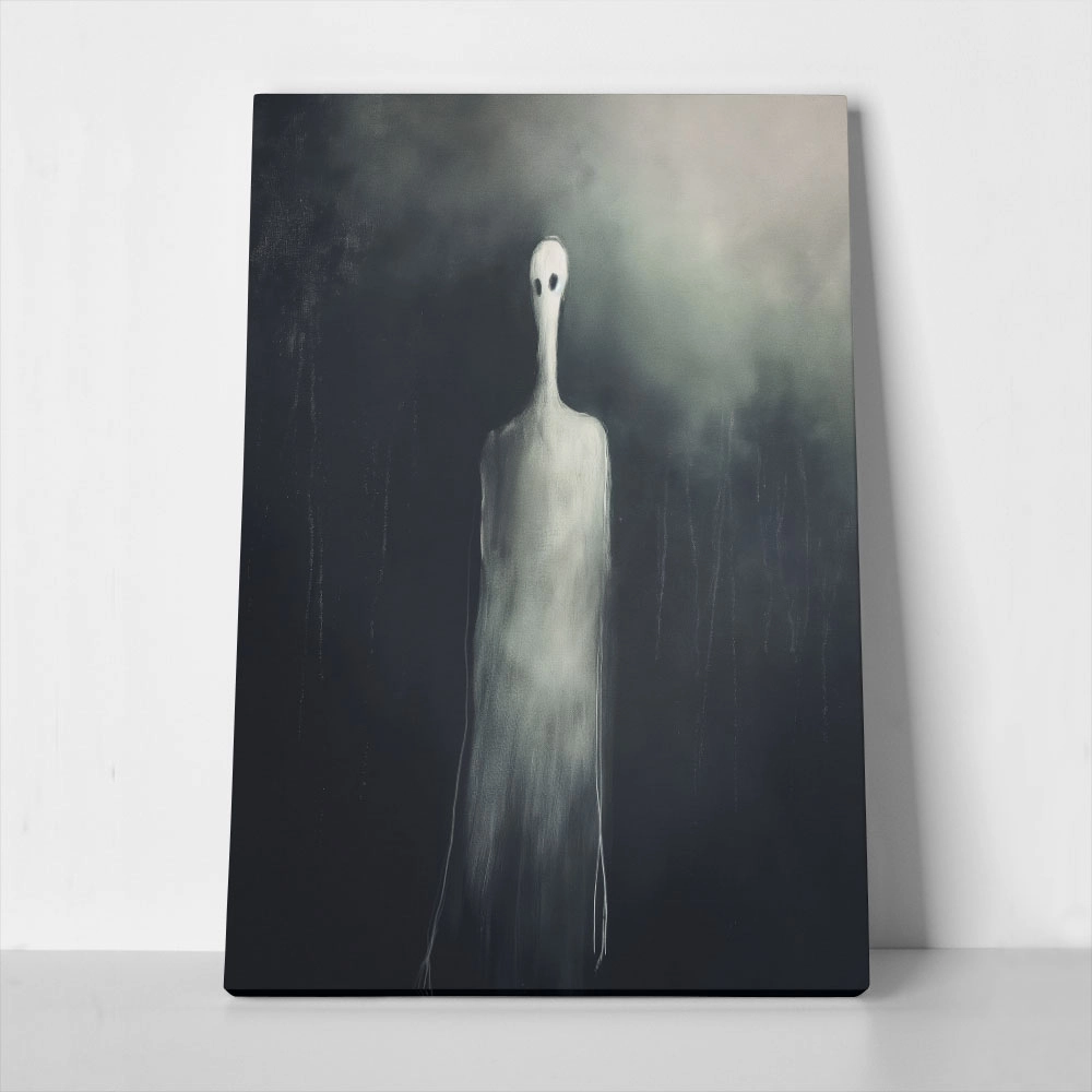 Πίνακας σε Καμβά VINTAGE AUTUMN HALLOWEEN GHOST 6