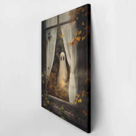 Πίνακας σε Καμβά VINTAGE AUTUMN HALLOWEEN GHOST 7 -  Sticky 2