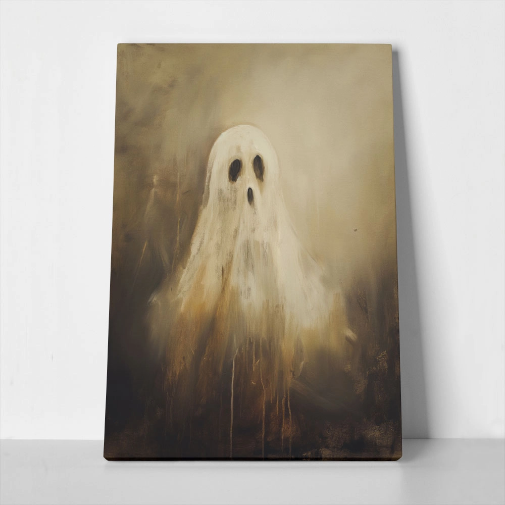 Πίνακας σε Καμβά VINTAGE AUTUMN HALLOWEEN GHOST 8