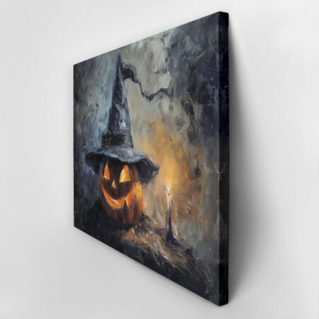 Πίνακας σε Καμβά VINTAGE AUTUMN HALLOWEEN PUMPKIN HAT 4 -  Sticky 2