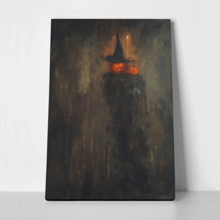 Πίνακας σε Καμβά VINTAGE AUTUMN HALLOWEEN PUMPKIN HAT 8 - 