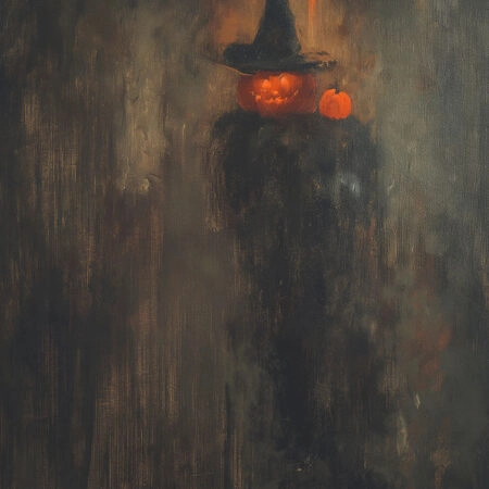 Πίνακας σε Καμβά VINTAGE AUTUMN HALLOWEEN PUMPKIN HAT 8 -  Sticky 5