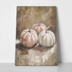 Πίνακας σε Καμβά VINTAGE AUTUMN HALLOWEEN PUMPKINS 11