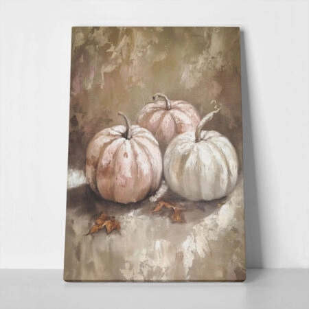 Πίνακας σε Καμβά VINTAGE AUTUMN HALLOWEEN PUMPKINS 11 - 