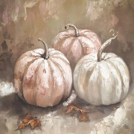 Πίνακας σε Καμβά VINTAGE AUTUMN HALLOWEEN PUMPKINS 11 -  Sticky 5