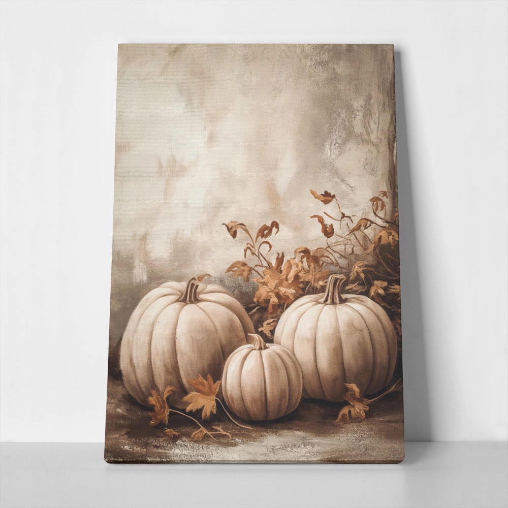 Πίνακας σε Καμβά VINTAGE AUTUMN HALLOWEEN PUMPKINS 12