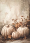 Πίνακας σε Καμβά VINTAGE AUTUMN HALLOWEEN PUMPKINS 12