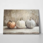 Πίνακας σε Καμβά VINTAGE AUTUMN HALLOWEEN PUMPKINS 2